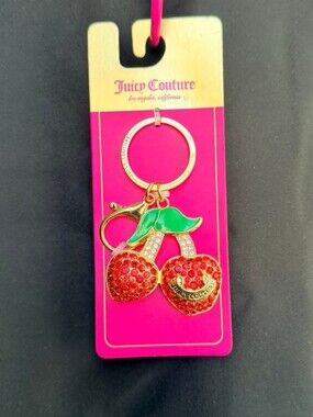 Juicy Couture Red Cherry Keychain